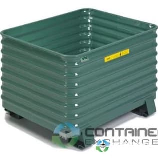 Metal Bins For Sale: New Heavy Duty 50x42x41 Corrugated Metal Bins Stackable Wisconsin In Wisconsin - image 1 Metal Bins For Sale: New Heavy Duty 50x42x41 Corrugated Metal Bins Stackable Wisconsin In Wisconsin - image 1