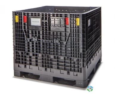 Pallet Containers For Sale: New Monoflo 48x45x42 Collapsible Bulk Containers w. 2 Drop Doors In Virginia - image 2 Pallet Containers For Sale: New Monoflo 48x45x42 Collapsible Bulk Containers w. 2 Drop Doors In Virginia - image 2