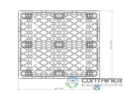 Plastic Pallets For Sale: NEW Nestable 48x40x5.2 Plastic Export Pallet Missouri In Missouri - image 3 Plastic Pallets For Sale: NEW Nestable 48x40x5.2 Plastic Export Pallet Missouri In Missouri - image 3