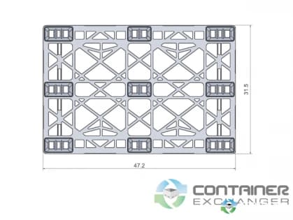 Plastic Pallets For Sale: New Euro size Nestable 210 47.2x31.5x5.5 Plastic Pallets Missouri In Missouri - image 3 Plastic Pallets For Sale: New Euro size Nestable 210 47.2x31.5x5.5 Plastic Pallets Missouri In Missouri - image 3