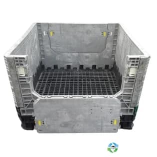 Pallet Containers For Sale: Used 45x48x34 Collapsible Pallet Containers with Two Drop Doors Mixed Colors Ontario In Ontario - image 1 Pallet Containers For Sale: Used 45x48x34 Collapsible Pallet Containers with Two Drop Doors Mixed Colors Ontario In Ontario - image 1