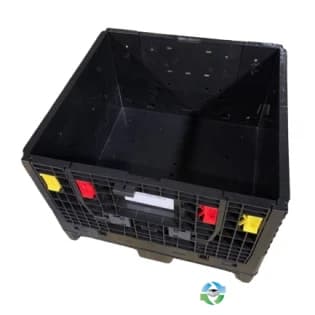 Pallet Containers For Sale: New Monoflo 30x32x25 Collapsible Bulk Containers - 2 Drop Doors In Mississippi - image 1 Pallet Containers For Sale: New Monoflo 30x32x25 Collapsible Bulk Containers - 2 Drop Doors In Mississippi - image 1