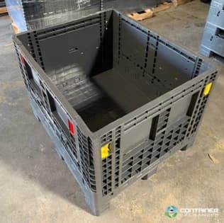 Pallet Containers For Sale: New Monoflo 40x48x34 Collapsible Bulk Containers- 2 Drop Doors In Mississippi - image 1 Pallet Containers For Sale: New Monoflo 40x48x34 Collapsible Bulk Containers- 2 Drop Doors In Mississippi - image 1