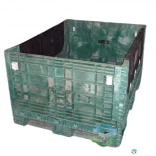 Pallet Containers For Sale: Used 64x48x34 Collapsible Bulk Containers with Drop Doors In Mississippi - image 1 Pallet Containers For Sale: Used 64x48x34 Collapsible Bulk Containers with Drop Doors In Mississippi - image 1