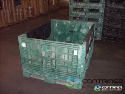 Pallet Containers For Sale: Used 64x48x34 Collapsible Bulk Containers with Drop Doors In Mississippi - image 2 Pallet Containers For Sale: Used 64x48x34 Collapsible Bulk Containers with Drop Doors In Mississippi - image 2