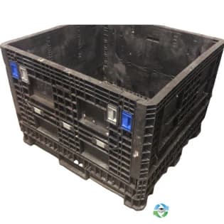 Pallet Containers For Sale: Used 45x48x34 Collapsible Bulk Containers w. Drop Doors - Mixed Colors South Carolina In South Carolina - image 1 Pallet Containers For Sale: Used 45x48x34 Collapsible Bulk Containers w. Drop Doors - Mixed Colors South Carolina In South Carolina - image 1