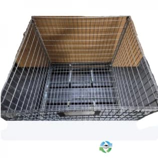 Wire Baskets For Sale: Used 43x39x41 (Outside Dimensions) Collapsible Wire Basket with drop gate (Price listed is for less than 50 pieces) In Tennessee - image 1 Wire Baskets For Sale: Used 43x39x41 (Outside Dimensions) Collapsible Wire Basket with drop gate (Price listed is for less than 50 pieces) In Tennessee - image 1