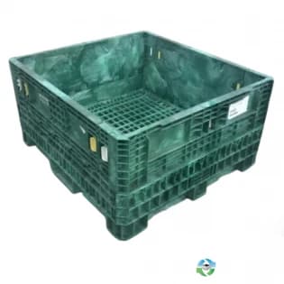 Pallet Containers For Sale: Used 45x48x25 Collapsible Bulk Containers with Drop Doors Mixed Colors Ohio In Ohio - image 1 Pallet Containers For Sale: Used 45x48x25 Collapsible Bulk Containers with Drop Doors Mixed Colors Ohio In Ohio - image 1