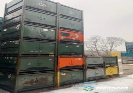 Metal Bins For Sale: Used 48x45x34 (Outside dimensions) Solid Metal Bins - Stackable In Ontario - image 1 Metal Bins For Sale: Used 48x45x34 (Outside dimensions) Solid Metal Bins - Stackable In Ontario - image 1