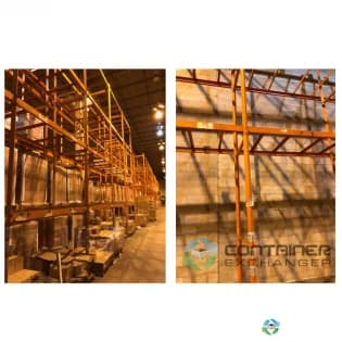 Pallet Racks For Sale: Used Lock Rack For Sale - 42" d x 21' h, C4 x 93" Beams with supports New Jersey In New Jersey - image 1 Pallet Racks For Sale: Used Lock Rack For Sale - 42" d x 21' h, C4 x 93" Beams with supports New Jersey In New Jersey - image 1