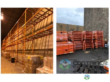 Pallet Racks For Sale: Used Lock Rack For Sale - 42" d x 21' h, C4 x 93" Beams with supports New Jersey In New Jersey - image 2 Pallet Racks For Sale: Used Lock Rack For Sale - 42" d x 21' h, C4 x 93" Beams with supports New Jersey In New Jersey - image 2