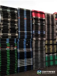 Plastic Pallets For Sale: Used 56x44x4.5 Orbis Stackable Plastic Pallets In Ontario - image 1 Plastic Pallets For Sale: Used 56x44x4.5 Orbis Stackable Plastic Pallets In Ontario - image 1