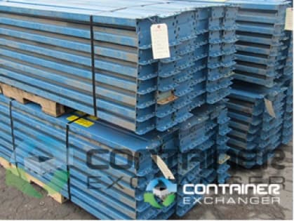 Beams For Sale: Used 102 x 4 Teardrop Blue Pallet Racking Beams Indiana In Indiana - image 2 Beams For Sale: Used 102 x 4 Teardrop Blue Pallet Racking Beams Indiana In Indiana - image 2