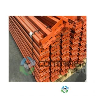 Beams For Sale: Used Orange Pallet Rack Beams 96 x 15/8 Indiana In Indiana - image 1 Beams For Sale: Used Orange Pallet Rack Beams 96 x 15/8 Indiana In Indiana - image 1