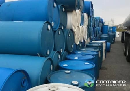 Drums For Sale: Used 55 Gallon Plastic Drums Closed Top Non Food Grade In Washington - image 1 Drums For Sale: Used 55 Gallon Plastic Drums Closed Top Non Food Grade In Washington - image 1