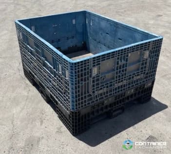 Pallet Containers For Sale: Used 64x48x34 Collapsible Pallet Containers with Drop Doors Texas In Texas - image 1 Pallet Containers For Sale: Used 64x48x34 Collapsible Pallet Containers with Drop Doors Texas In Texas - image 1