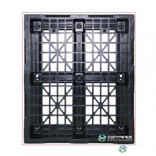 Plastic Pallets For Sale: 48x40x5.9 Rackable Stackable Mid Duty 6 Runner Plastic Pallets Michigan In Michigan - image 1 Plastic Pallets For Sale: 48x40x5.9 Rackable Stackable Mid Duty 6 Runner Plastic Pallets Michigan In Michigan - image 1