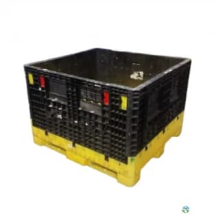 Pallet Containers For Sale: Used 45x48x34 Collapsible Bulk Containers w. Drop Doors Mixed Colors North Carolina In North Carolina - image 1 Pallet Containers For Sale: Used 45x48x34 Collapsible Bulk Containers w. Drop Doors Mixed Colors North Carolina In North Carolina - image 1