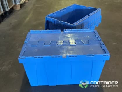 Stack & Nest Totes For Sale: New 25x15x13 Buckhorn Attached Lid Container South Carolina In South Carolina - image 2 Stack & Nest Totes For Sale: New 25x15x13 Buckhorn Attached Lid Container South Carolina In South Carolina - image 2