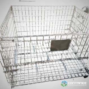 Wire Baskets For Sale: New 40x32x34 Overall Height(28” Clear Height) Wire Baskets - Collapsible Ohio In Ohio - image 1 Wire Baskets For Sale: New 40x32x34 Overall Height(28” Clear Height) Wire Baskets - Collapsible Ohio In Ohio - image 1