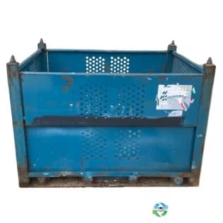 Metal Bins For Sale: Used 54x44x39 Rigid Metal Bins 2 Drop Gates Ontario In Ontario - image 1 Metal Bins For Sale: Used 54x44x39 Rigid Metal Bins 2 Drop Gates Ontario In Ontario - image 1