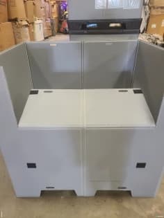 Pallet Containers For Sale: Used 40x48x45 Collapsible Sleeve Packs In North Carolina - image 2 Pallet Containers For Sale: Used 40x48x45 Collapsible Sleeve Packs In North Carolina - image 2