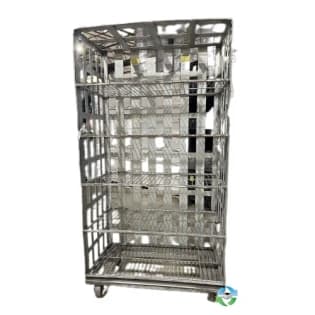 Shelving Systems For Sale: Used 86x65x26 Deep Metal Shelving Racks with Casters Indiana In Indiana - image 1 Shelving Systems For Sale: Used 86x65x26 Deep Metal Shelving Racks with Casters Indiana In Indiana - image 1