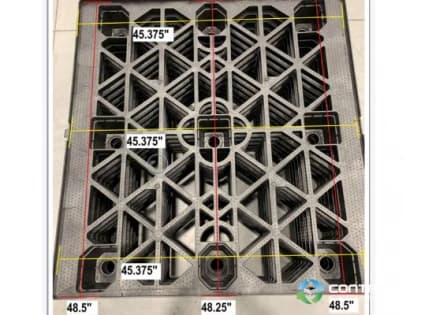 Plastic Pallets For Sale: New 48x45x6 Mesh Top Deck Nestable Plastic Pallets Texas In Texas - image 2 Plastic Pallets For Sale: New 48x45x6 Mesh Top Deck Nestable Plastic Pallets Texas In Texas - image 2