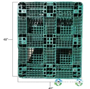 Plastic Pallets For Sale: Used 48x40x6 Stackable Plastic Pallets Illinois In Illinois - image 1 Plastic Pallets For Sale: Used 48x40x6 Stackable Plastic Pallets Illinois In Illinois - image 1