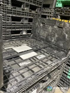 Pallet Containers For Sale: Used 56x48x34 Collapsible Bulk Containers with 2 Drop Doors South Carolina In South Carolina - image 2 Pallet Containers For Sale: Used 56x48x34 Collapsible Bulk Containers with 2 Drop Doors South Carolina In South Carolina - image 2