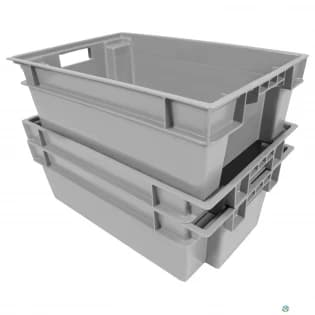 Stack & Nest Totes For Sale: New 24x16x8 Solid Stack and Nest Container Ontario In Ontario - image 1 Stack & Nest Totes For Sale: New 24x16x8 Solid Stack and Nest Container Ontario In Ontario - image 1
