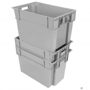 Stack & Nest Totes For Sale: New 24x16x16 Solid Stack and Nest Container Ontario In Ontario - image 1 Stack & Nest Totes For Sale: New 24x16x16 Solid Stack and Nest Container Ontario In Ontario - image 1