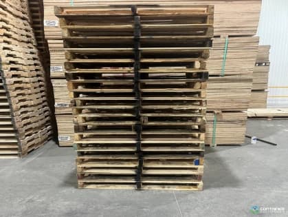 Wood Pallets For Sale: Refurbished 48x40x5 B-Grade Stringer Pallets Ontario In Ontario - image 1 Wood Pallets For Sale: Refurbished 48x40x5 B-Grade Stringer Pallets Ontario In Ontario - image 1