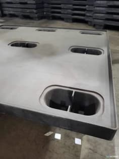 Plastic Pallets For Sale: Refurbished 48x45x5 Black Plastic Nestable Pallets Indiana In Indiana - image 2 Plastic Pallets For Sale: Refurbished 48x45x5 Black Plastic Nestable Pallets Indiana In Indiana - image 2