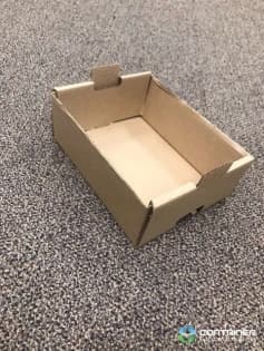 Stacking Totes For Sale: Used 10.25x8x4.25 Corrugated Totes Illinois In Illinois - image 2 Stacking Totes For Sale: Used 10.25x8x4.25 Corrugated Totes Illinois In Illinois - image 2