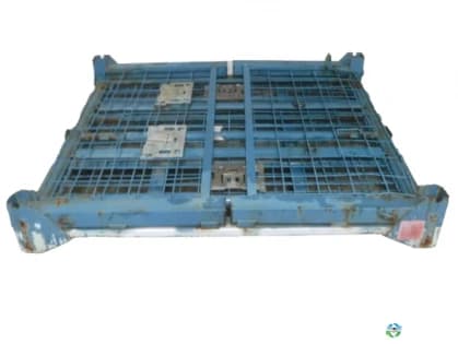 Wire Baskets For Sale: Used 51.5x44x29 Collapsible Wire Basket 2 Drop Doors 51" Side Mississippi In Mississippi - image 2 Wire Baskets For Sale: Used 51.5x44x29 Collapsible Wire Basket 2 Drop Doors 51" Side Mississippi In Mississippi - image 2