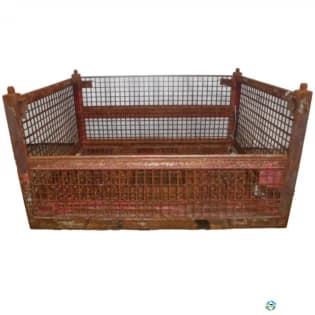 Wire Baskets For Sale: Used 69x54x38 Wire Basket 2 Drop Doors 69″ Side Mississippi In Mississippi - image 1 Wire Baskets For Sale: Used 69x54x38 Wire Basket 2 Drop Doors 69″ Side Mississippi In Mississippi - image 1