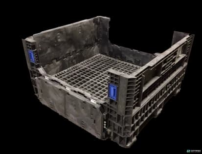 Pallet Containers For Sale: Reconditioned 30x32x25 All Black Bulk Container with Drop Doors Mississippi In Mississippi - image 3 Pallet Containers For Sale: Reconditioned 30x32x25 All Black Bulk Container with Drop Doors Mississippi In Mississippi - image 3