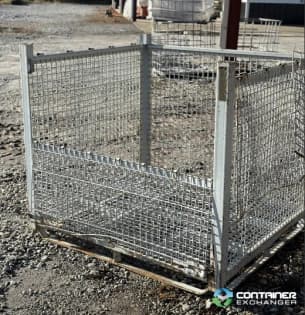 Wire Baskets For Sale: Used 60x60x58 Rigid Wire Baskets One Drop Gate Georgia In Georgia - image 2 Wire Baskets For Sale: Used 60x60x58 Rigid Wire Baskets One Drop Gate Georgia In Georgia - image 2