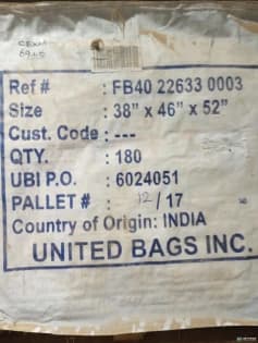 Bulk Bags - FIBC For Sale: New 46x38x52 Bulk Bags Ohio In Ohio - image 3 Bulk Bags - FIBC For Sale: New 46x38x52 Bulk Bags Ohio In Ohio - image 3