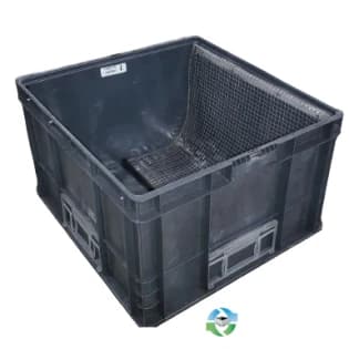 Stacking Totes For Sale: Used 24x22x14 Orbis Gray Stacking Totes Reinforced Bottom with Dust Cover Ohio In Ohio - image 1 Stacking Totes For Sale: Used 24x22x14 Orbis Gray Stacking Totes Reinforced Bottom with Dust Cover Ohio In Ohio - image 1