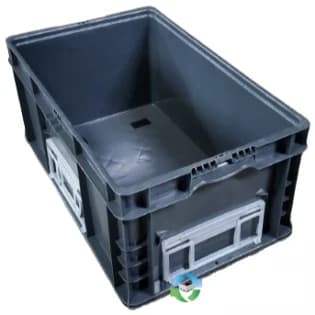 Stacking Totes For Sale: Used 24x15x11 Gray Orbis Stacking Totes Reinforced Bottom Ohio In Ohio - image 1 Stacking Totes For Sale: Used 24x15x11 Gray Orbis Stacking Totes Reinforced Bottom Ohio In Ohio - image 1