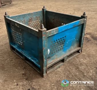 Metal Bins For Sale: Used 36x32x26 Rigid Metal Bins In Michigan - image 1 Metal Bins For Sale: Used 36x32x26 Rigid Metal Bins In Michigan - image 1