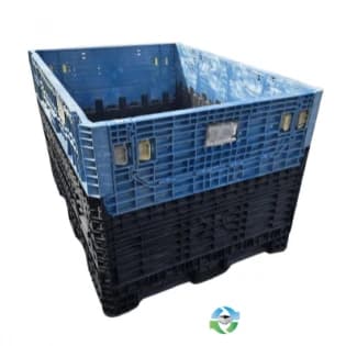 Pallet Containers For Sale: Refurbished 64x48x41 Bulk Containers 2 Drop Doors on 48" Sides Ohio In Ohio - image 1 Pallet Containers For Sale: Refurbished 64x48x41 Bulk Containers 2 Drop Doors on 48" Sides Ohio In Ohio - image 1