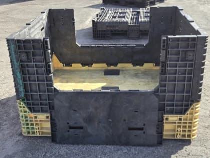 Pallet Containers For Sale: Refurbished 57x48x34 Buckhorn Collapsible Bulk Containers with 2 Drops Ohio In Ohio - image 2 Pallet Containers For Sale: Refurbished 57x48x34 Buckhorn Collapsible Bulk Containers with 2 Drops Ohio In Ohio - image 2