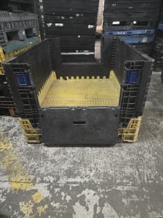 Pallet Containers For Sale: Refurbished 62x48x34 Collapsible Bulk Container with 2 Drop Doors Ohio In Ohio - image 2 Pallet Containers For Sale: Refurbished 62x48x34 Collapsible Bulk Container with 2 Drop Doors Ohio In Ohio - image 2