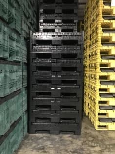 Pallet Containers For Sale: New Black 44.5x48x34 Monoflo Collapsible Bulk Containers Indiana In Indiana - image 3 Pallet Containers For Sale: New Black 44.5x48x34 Monoflo Collapsible Bulk Containers Indiana In Indiana - image 3