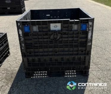 Pallet Containers For Sale: Used Orbis 45x48x42 Collapsible Bulk Containers w. Drop Doors Michigan In Michigan - image 1 Pallet Containers For Sale: Used Orbis 45x48x42 Collapsible Bulk Containers w. Drop Doors Michigan In Michigan - image 1