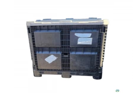 Pallet Containers For Sale: Used 40X48X46 Collapsible Plastic Container No Drop Doors California In California - image 1 Pallet Containers For Sale: Used 40X48X46 Collapsible Plastic Container No Drop Doors California In California - image 1