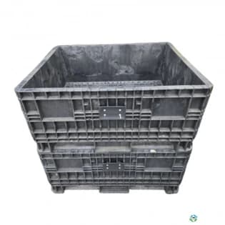Pallet Containers For Sale: Orbis All Black 45x48x21 Fix Walled Bin In Ohio - image 1 Pallet Containers For Sale: Orbis All Black 45x48x21 Fix Walled Bin In Ohio - image 1